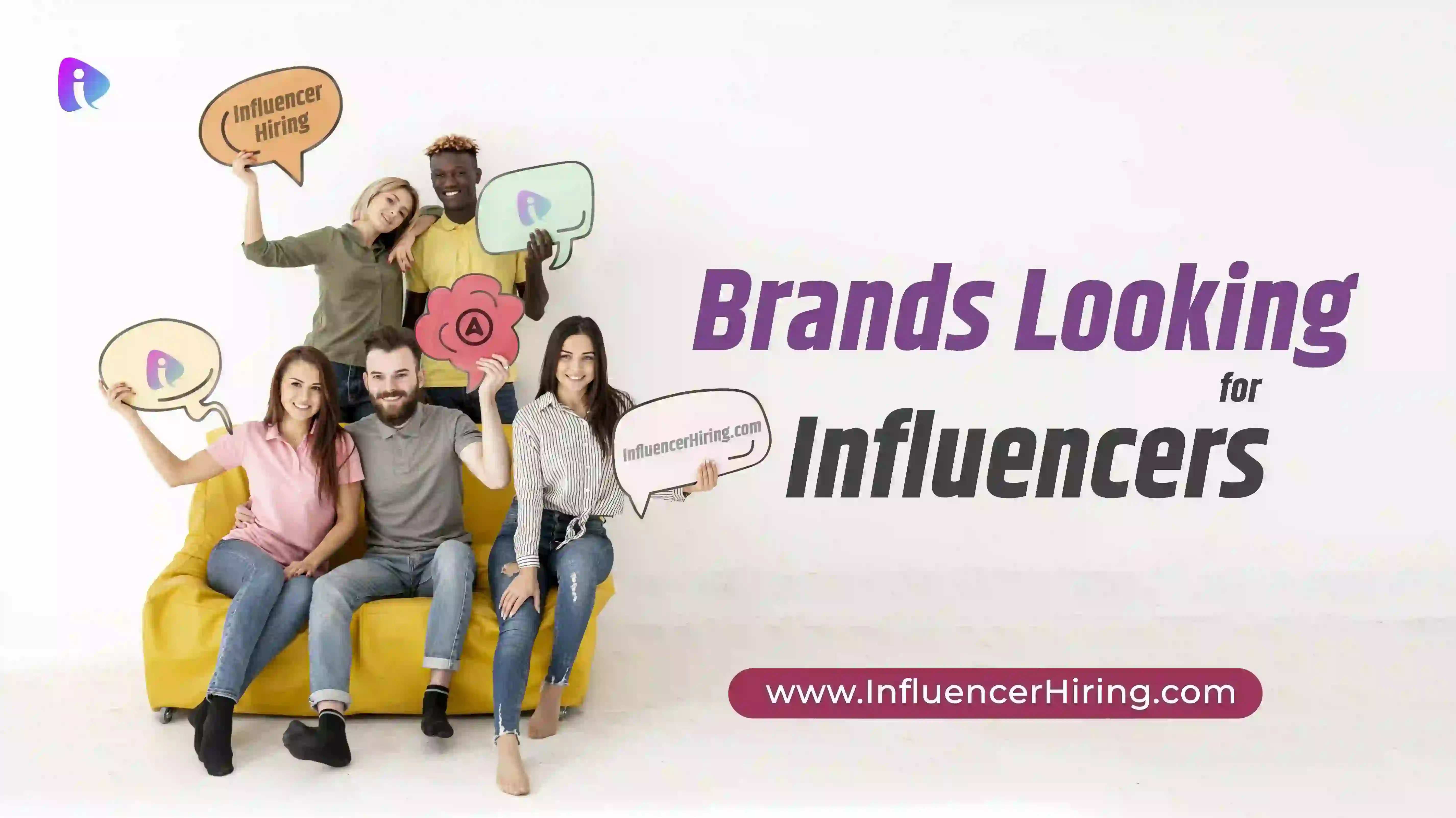 Five individuals discussing the various kinds of influencers brands are looking